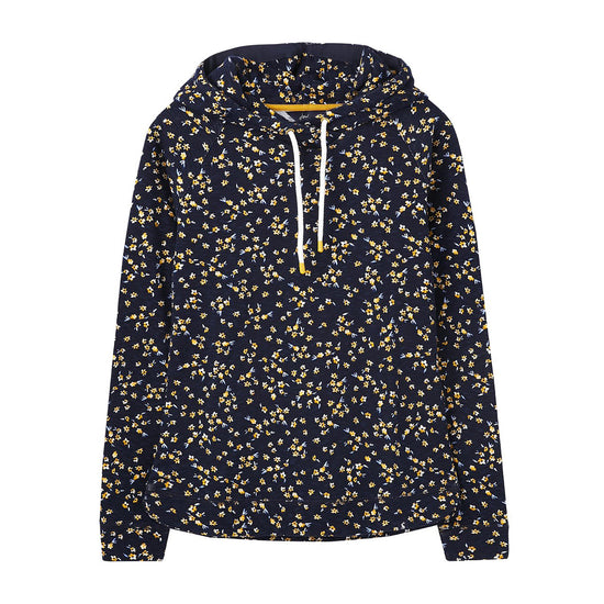 Womens Marlston Print Hoody Navy Ditsy