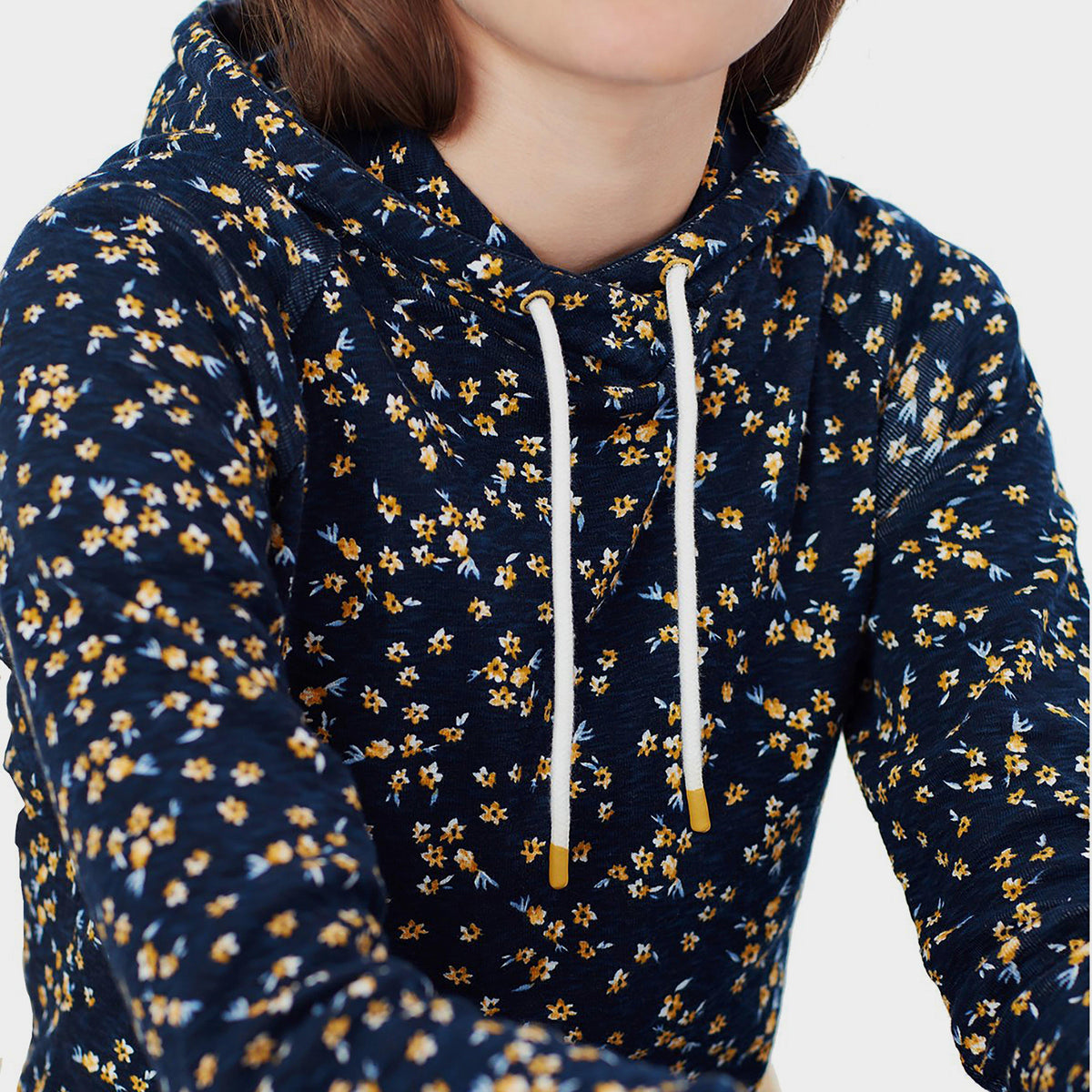 Womens Marlston Print Hoody Navy Ditsy