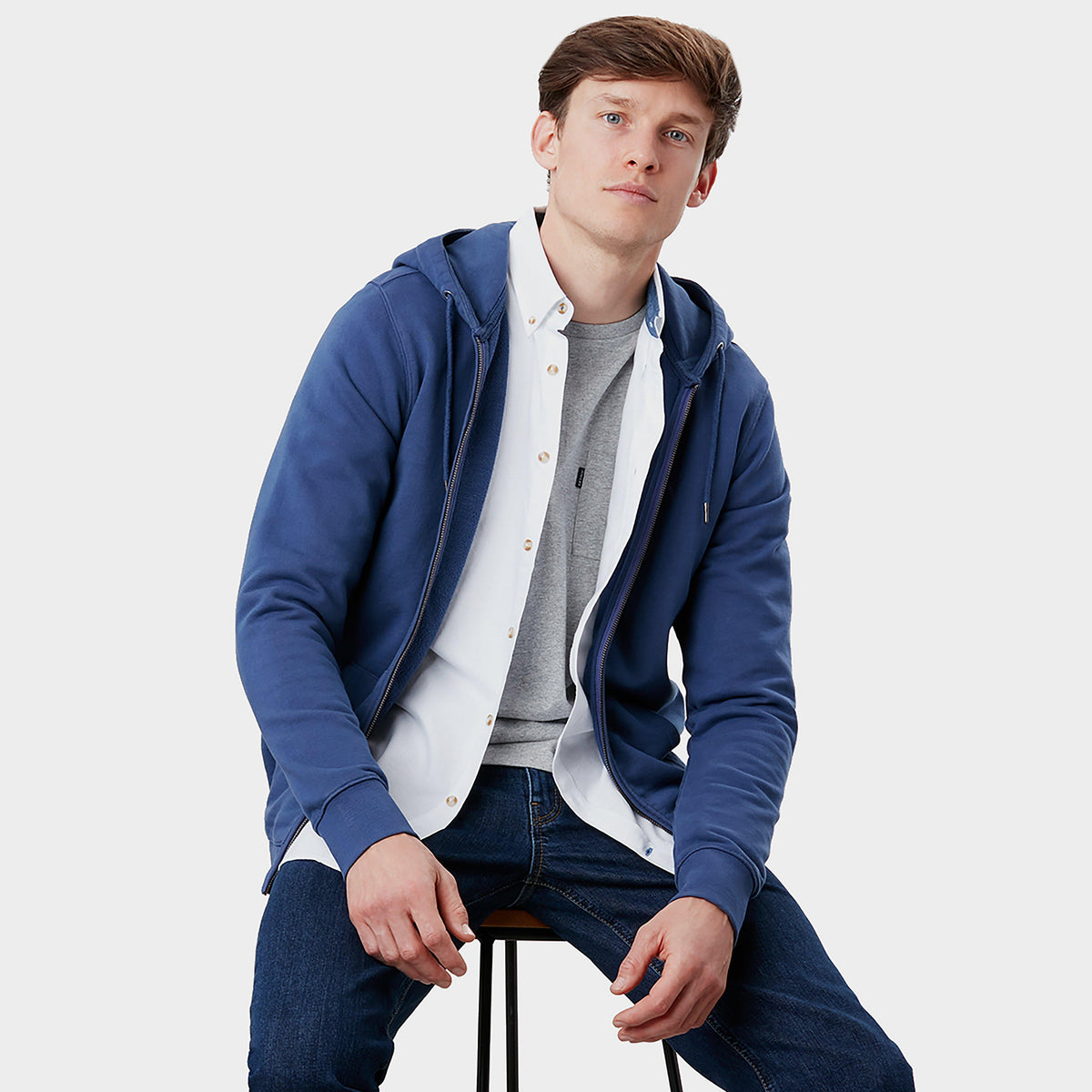 Mens Mayday Hoodie Skipper Blue