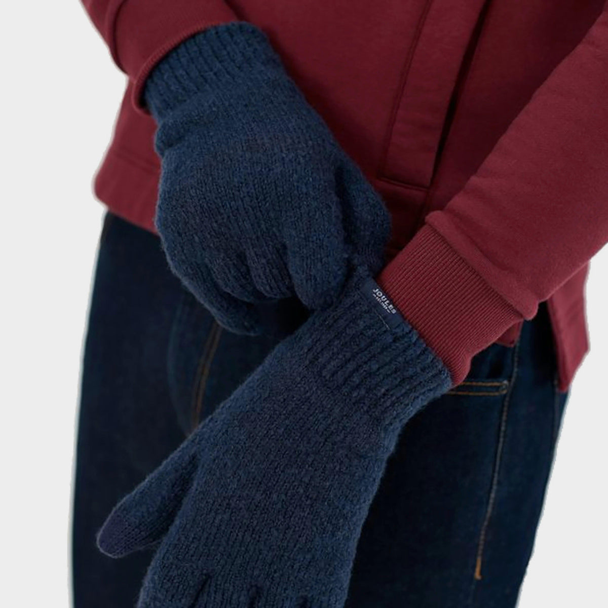 Bamburgh Knitted Gloves French Navy