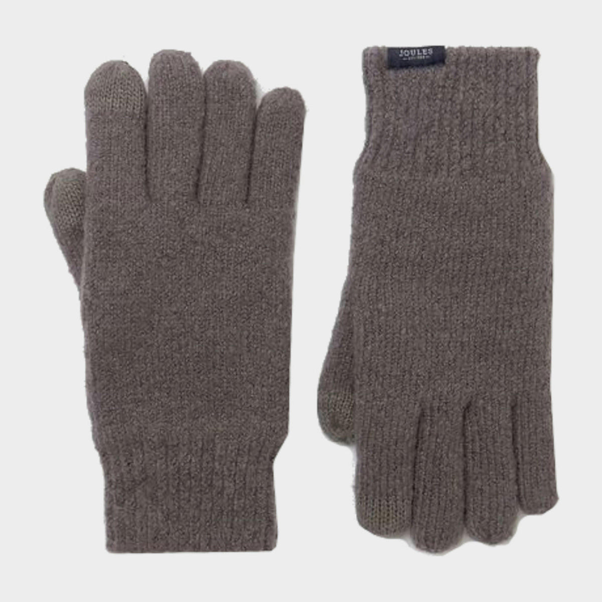 Bamburgh Knitted Gloves Grey Marl
