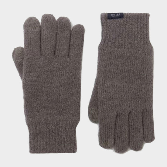 Bamburgh Knitted Gloves Grey Marl