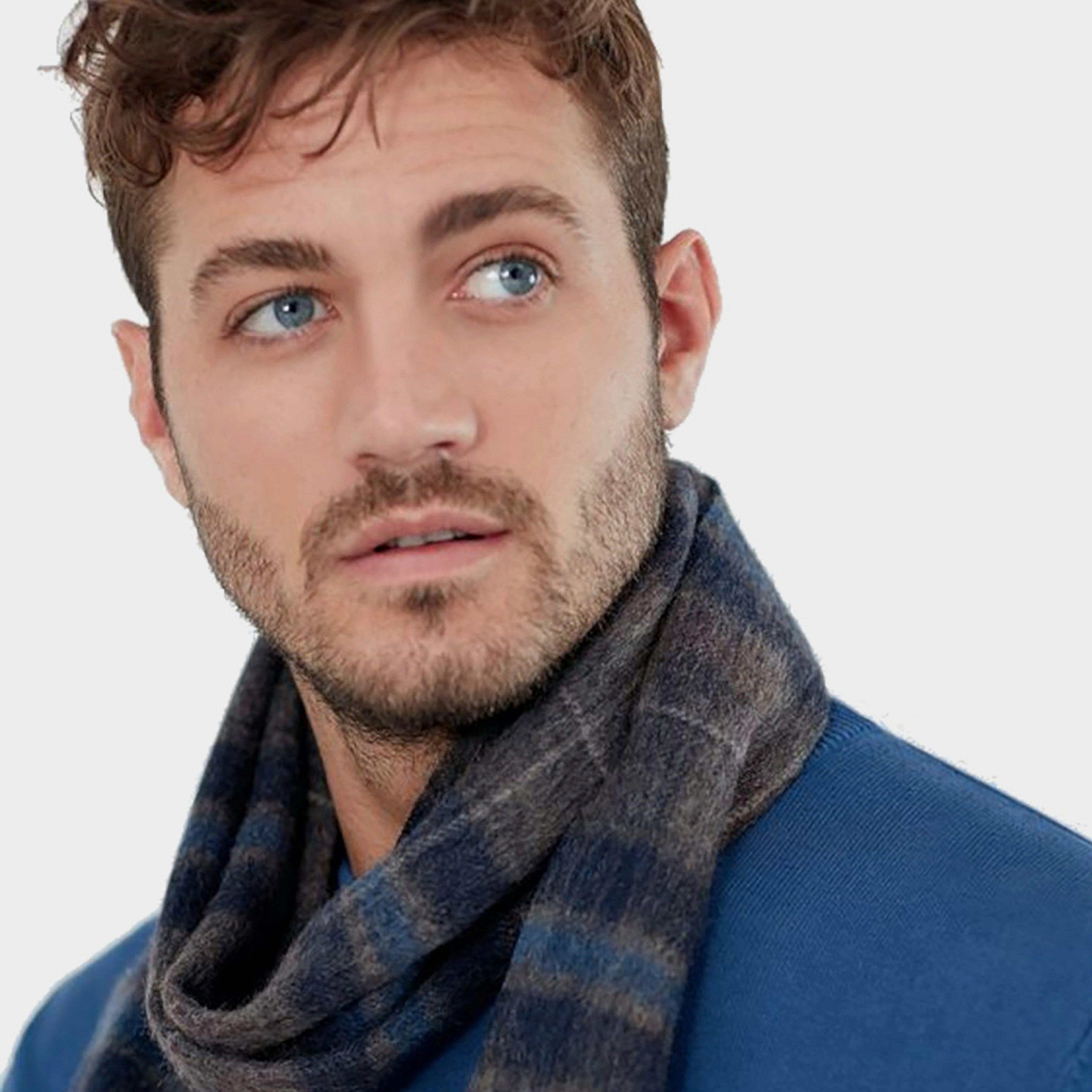 Tytherton Wool Scarf Grey Marl Check