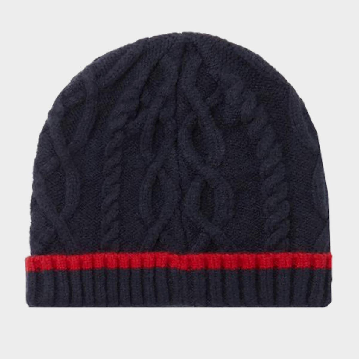 Kids Frosty Cable Knit Hat French Navy