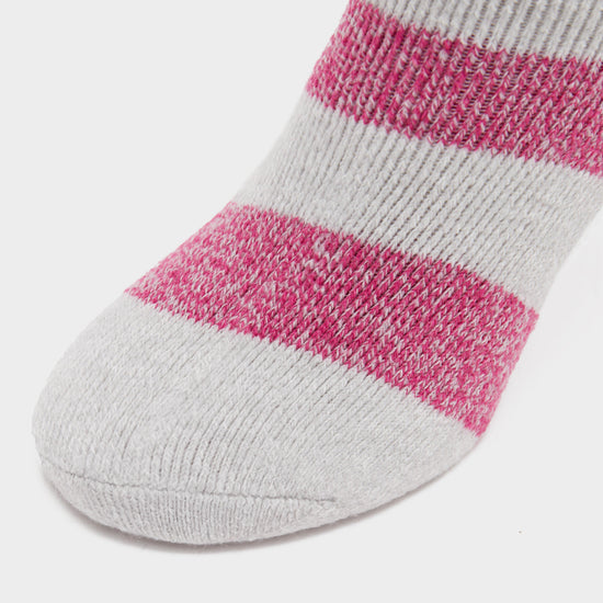 Equestrian Lite Long Socks Pink/White Stripe