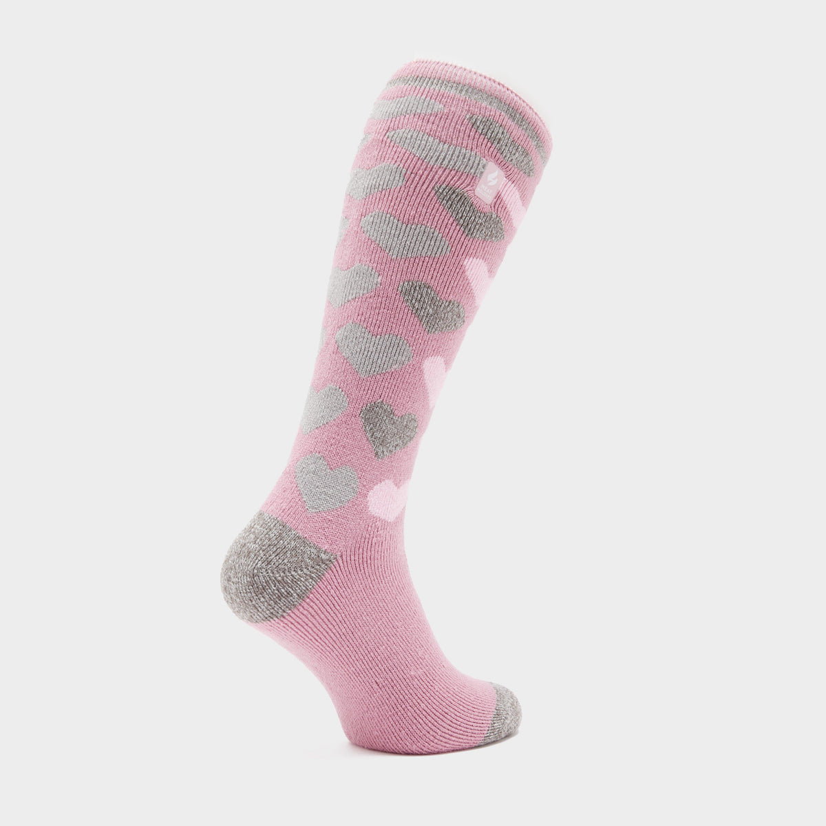 Ladies Equestrian Jacquard Lite Long Socks Jackson Mauve Hearts