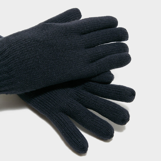 Mens Plain Fleece Gloves Navy