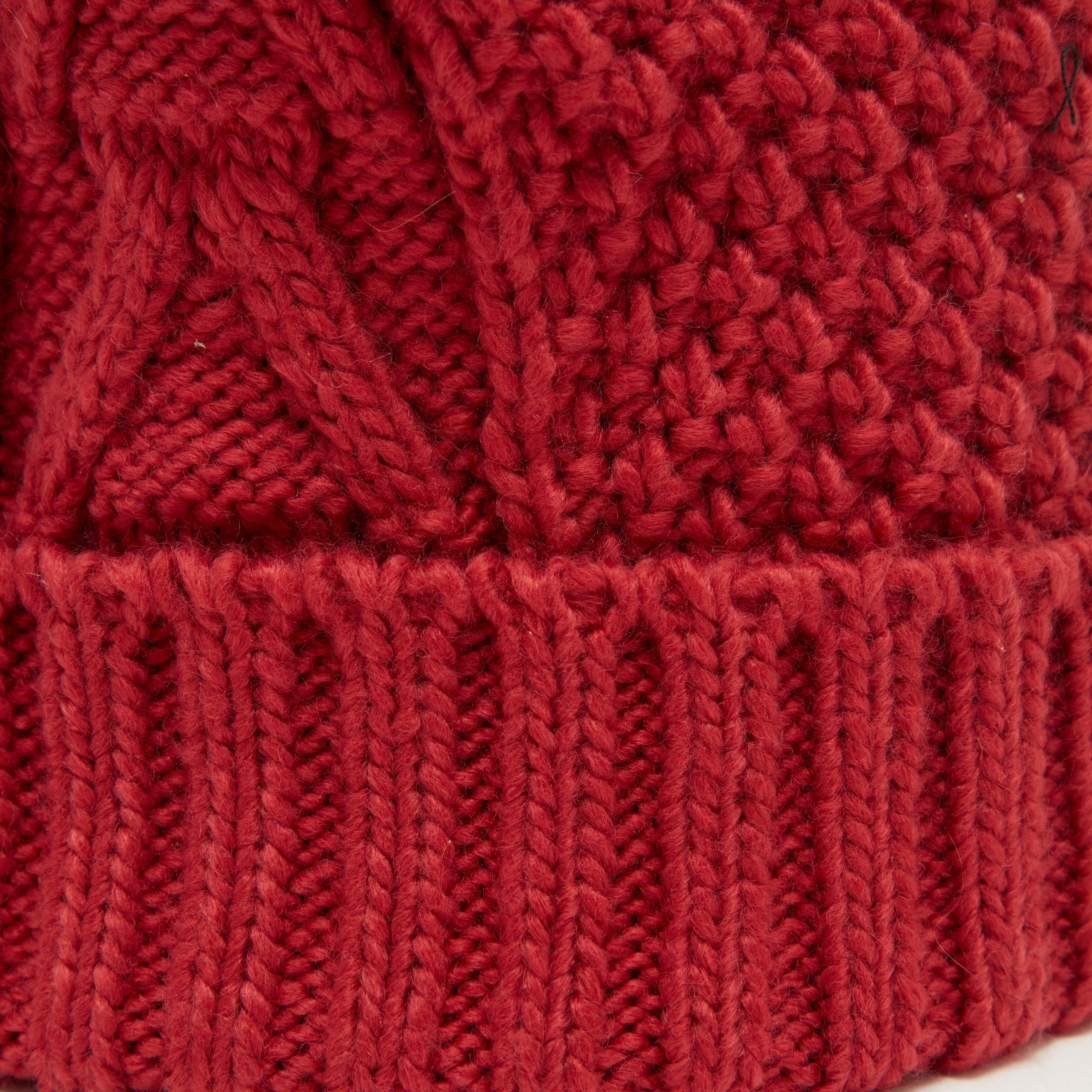 Georgia Pom Hat Cranberry