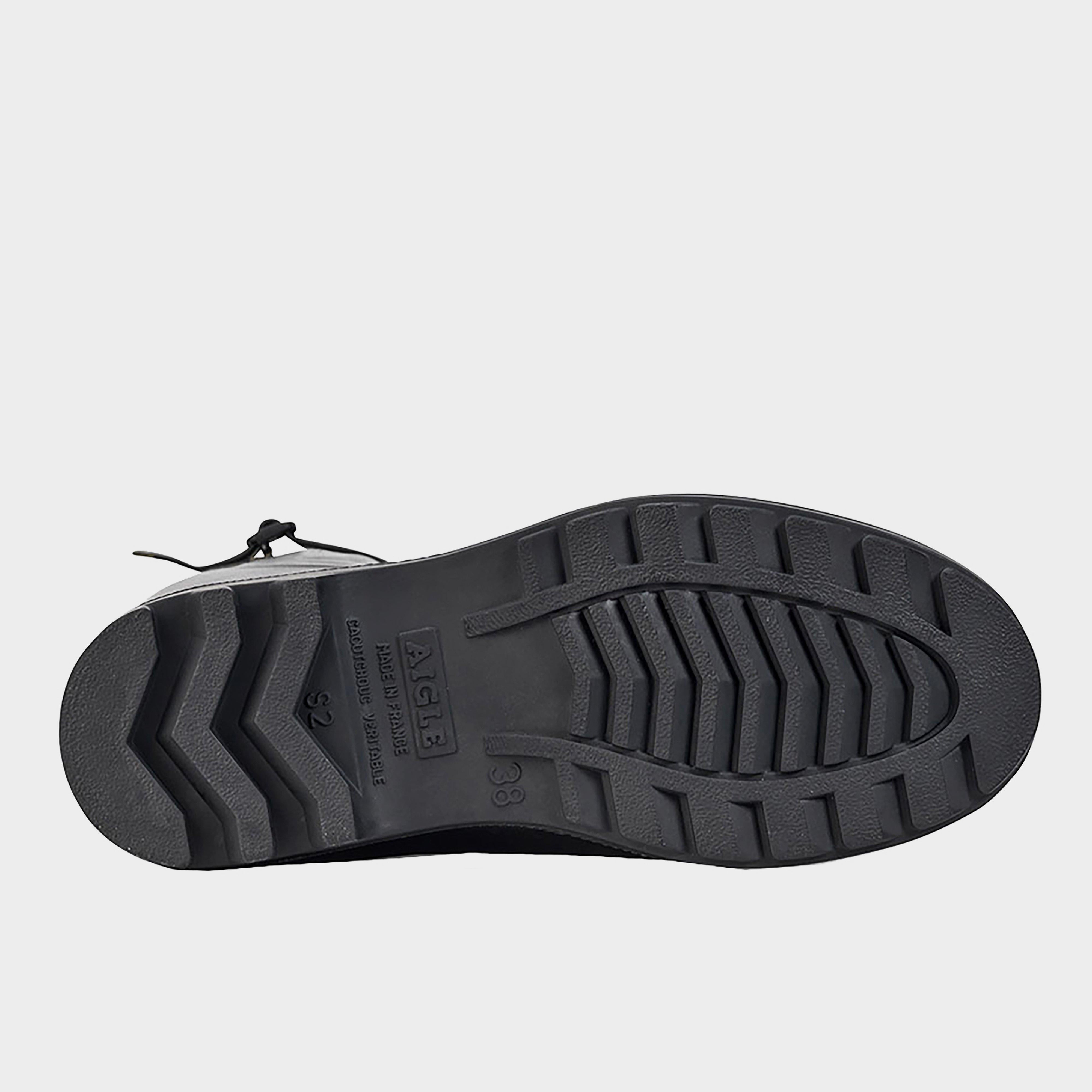 Ladies Aiglentine Fur Lined II Wellington Boots Noir