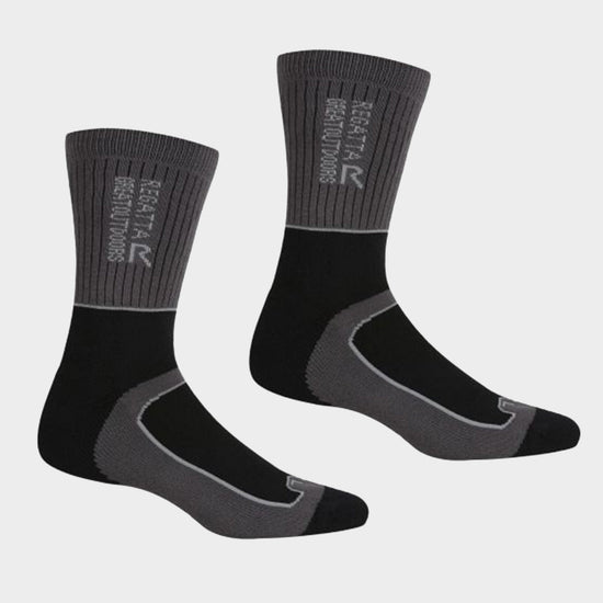 Mens Samaris II Season Socks Black/Dark Steel
