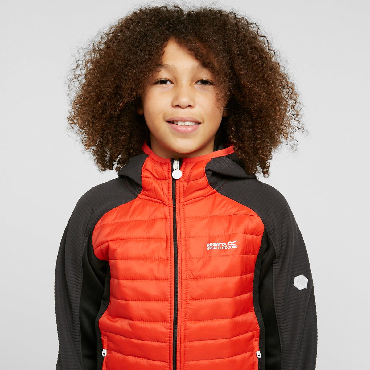 Childs Kielder Hybrid V Jacket Cajun Orange/Ash/Black