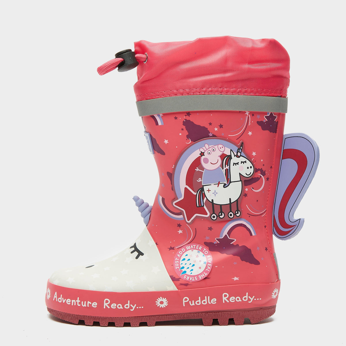 Childs Peppa Puddle Wellies Winterberry Unicorn