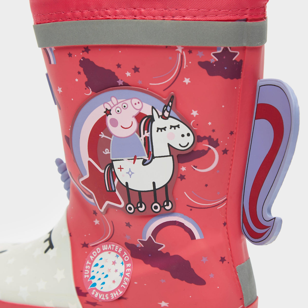 Childs Peppa Puddle Wellies Winterberry Unicorn