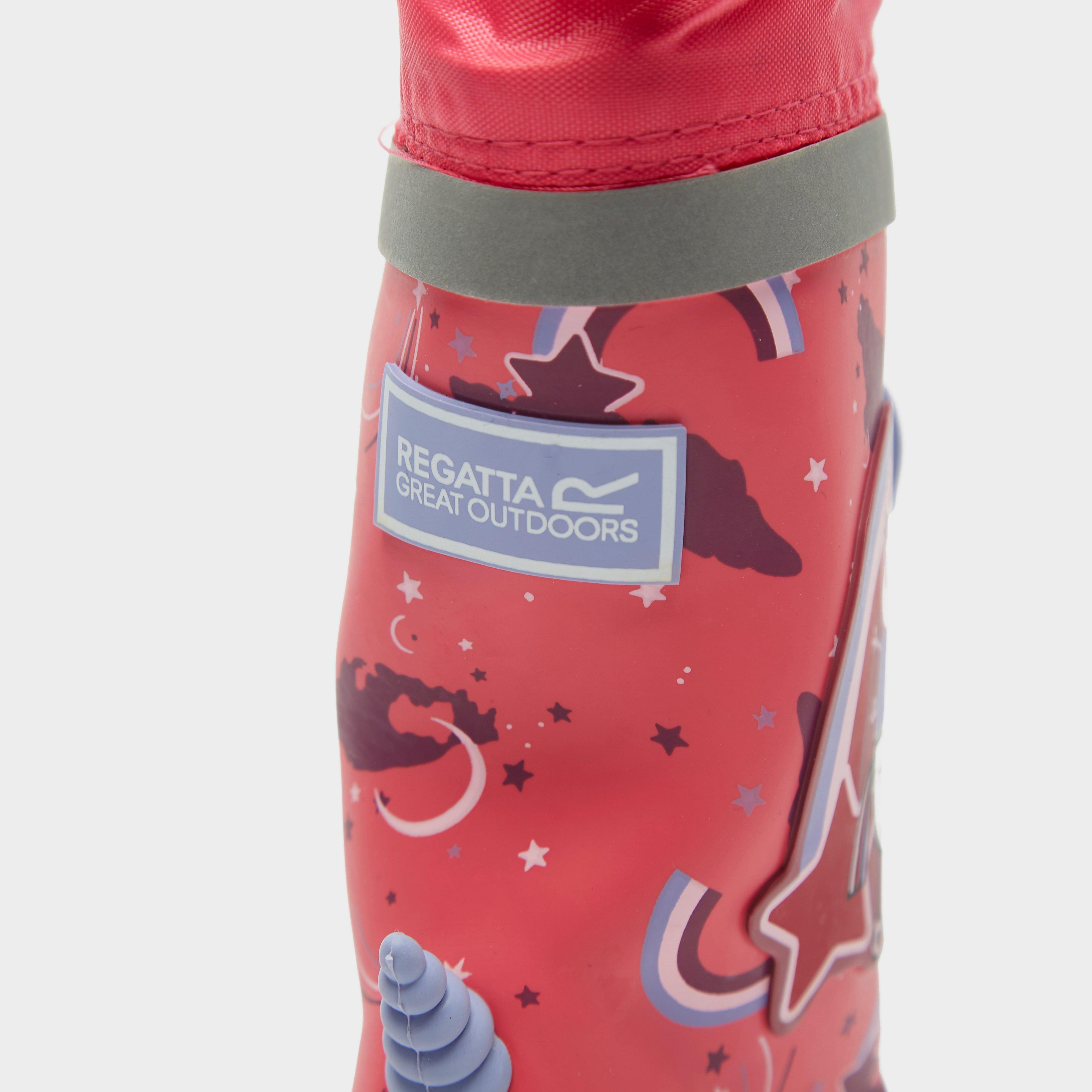 Childs Peppa Puddle Wellies Winterberry Unicorn