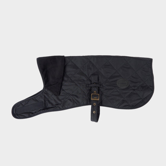 Quilted Dog Coat Black