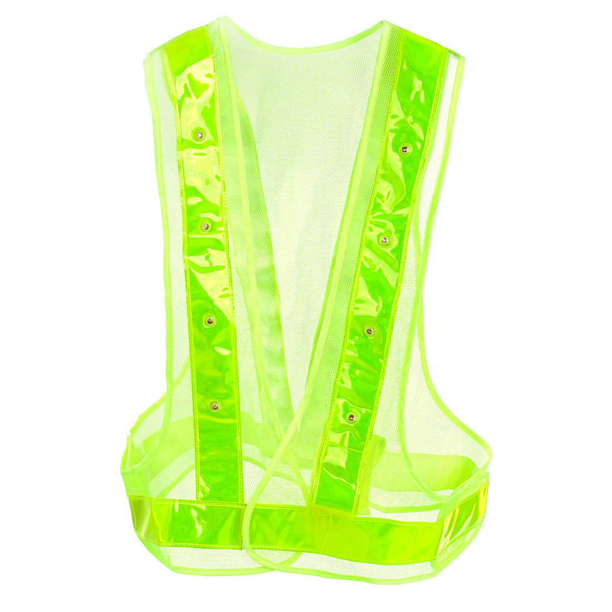 High Visibility Vest With LED Yellow
