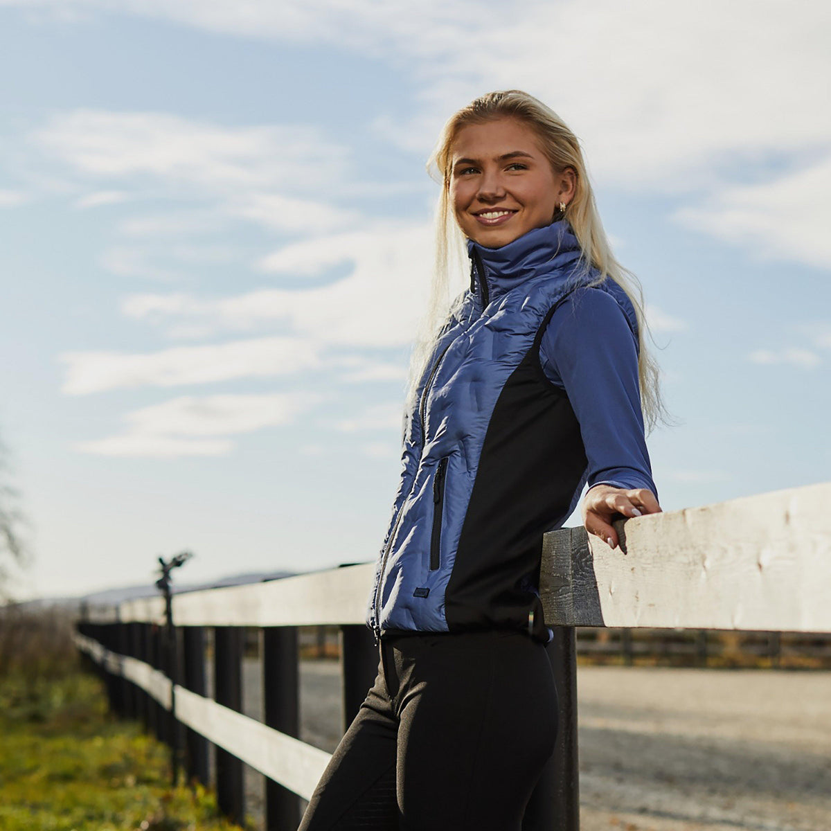 Ladies Nadia Training Top Marlin Blue
