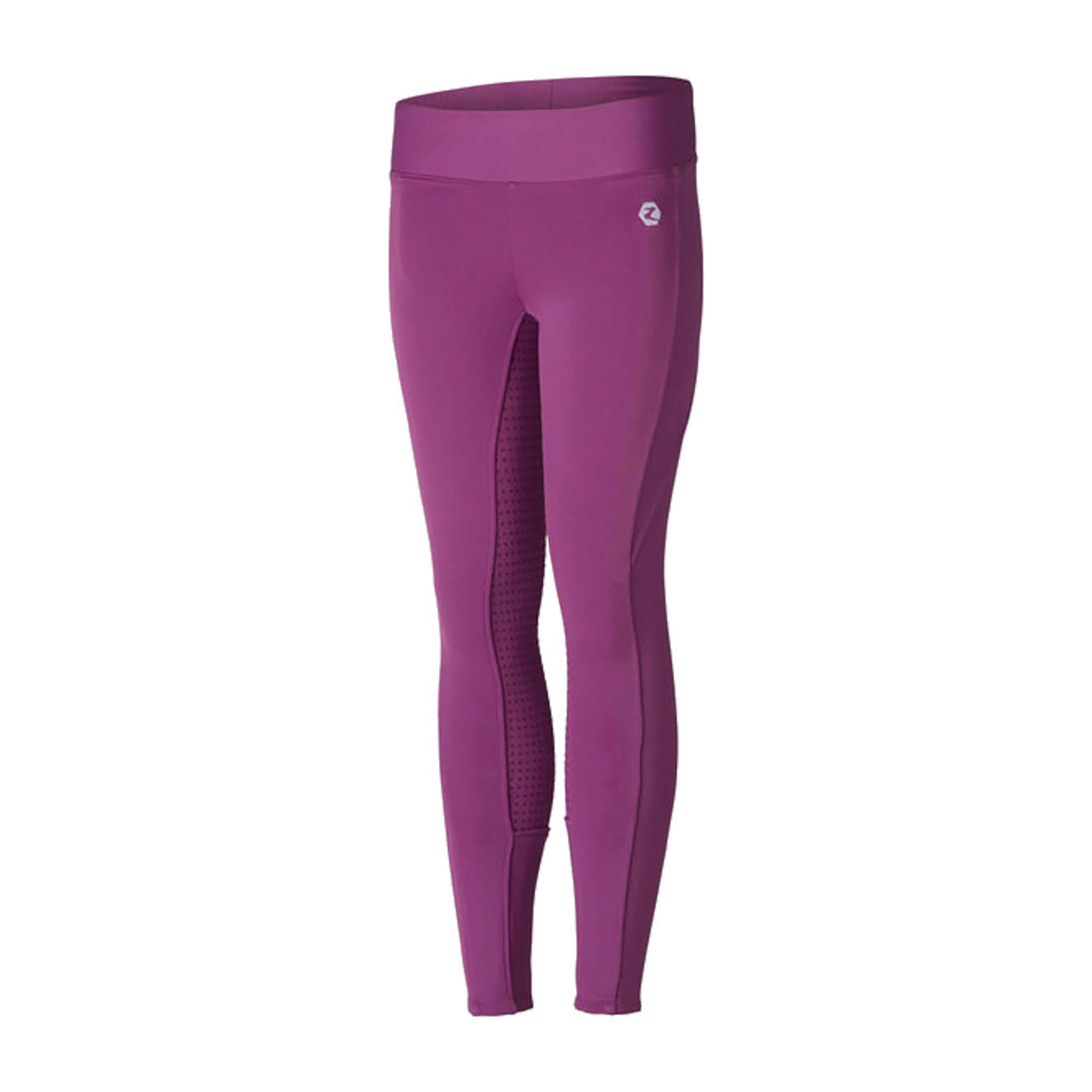 Childs Active Silicone Full Seat Winter Tights Arty Purple