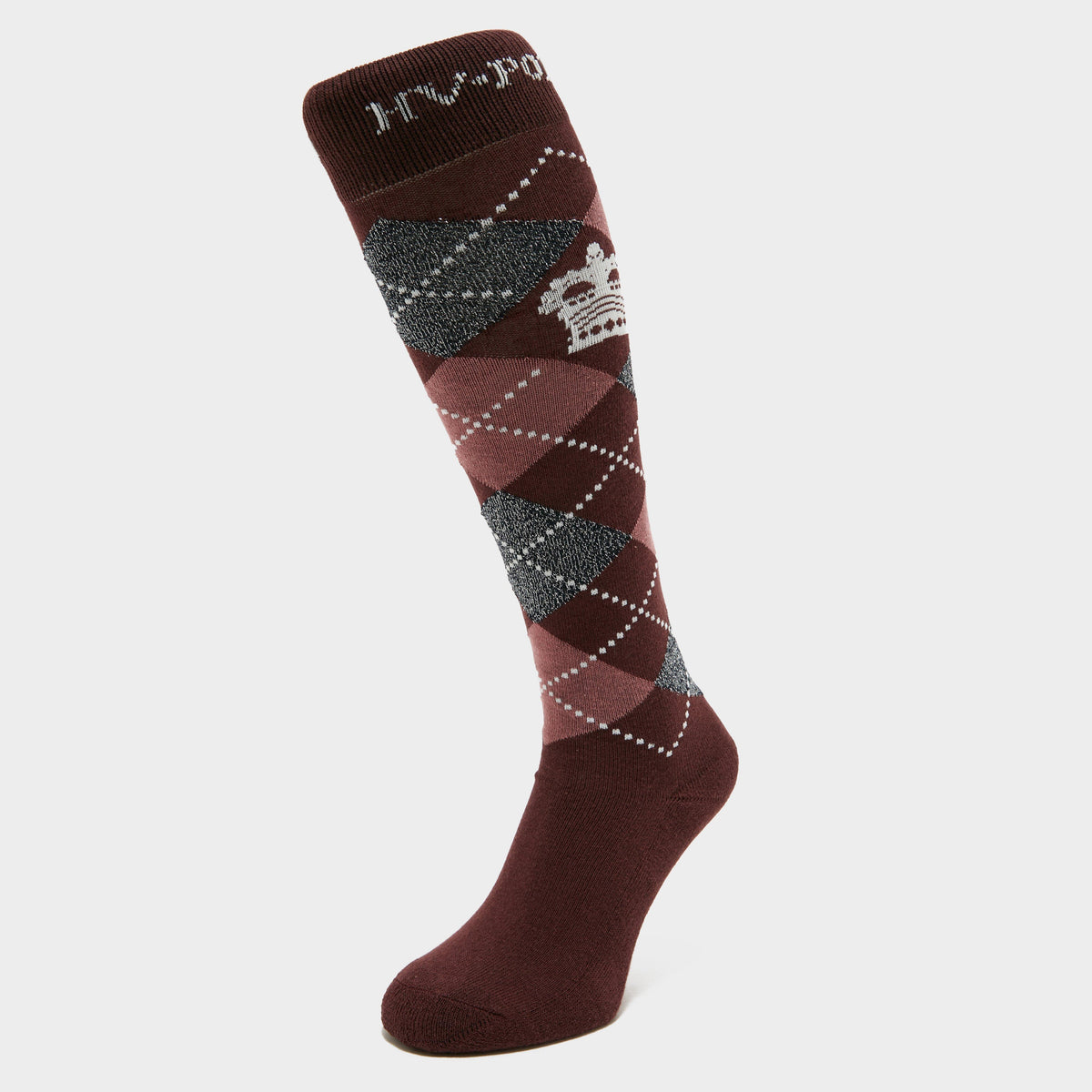 Argyle Socks Maroon