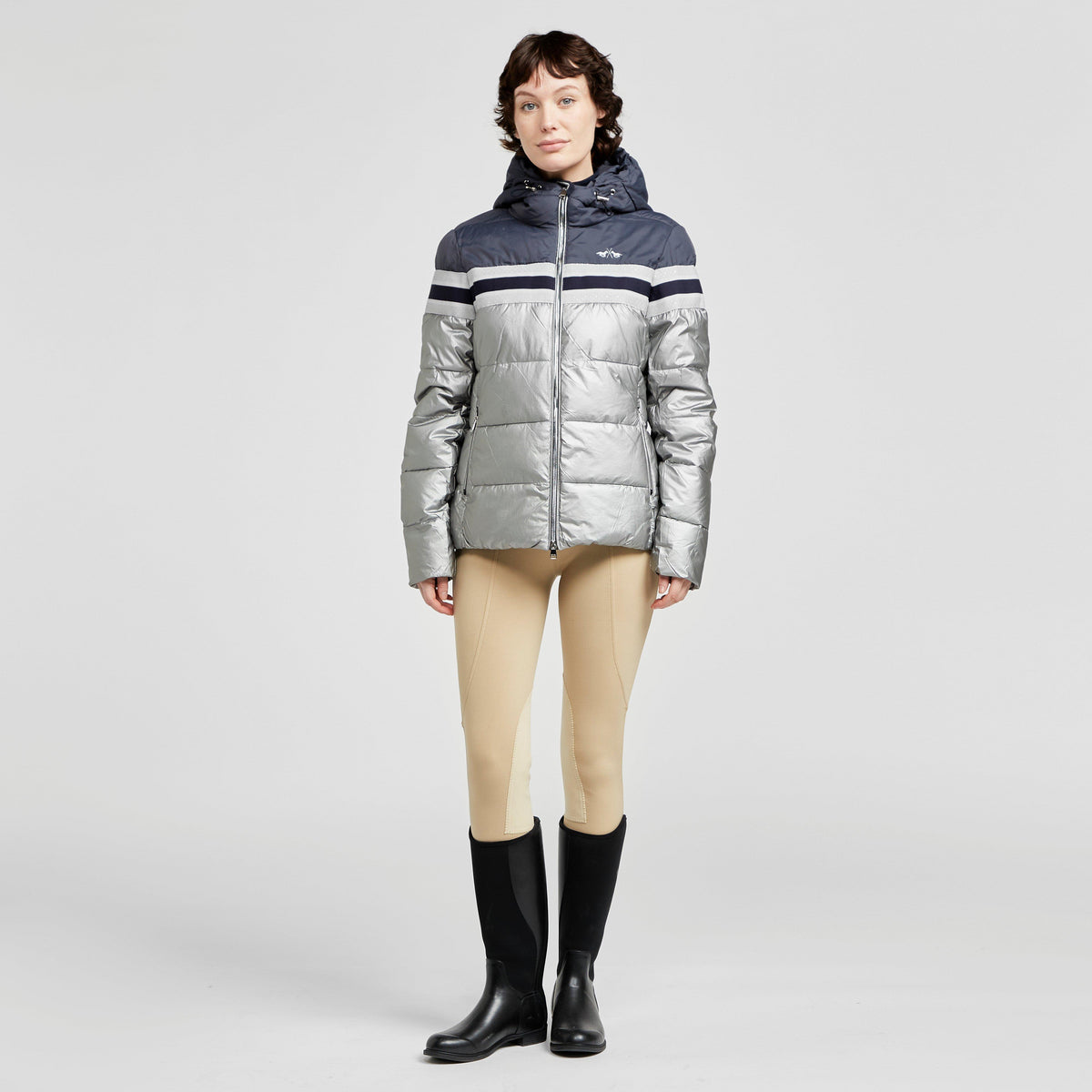 Womens Eliza Jacket Navy/Silver