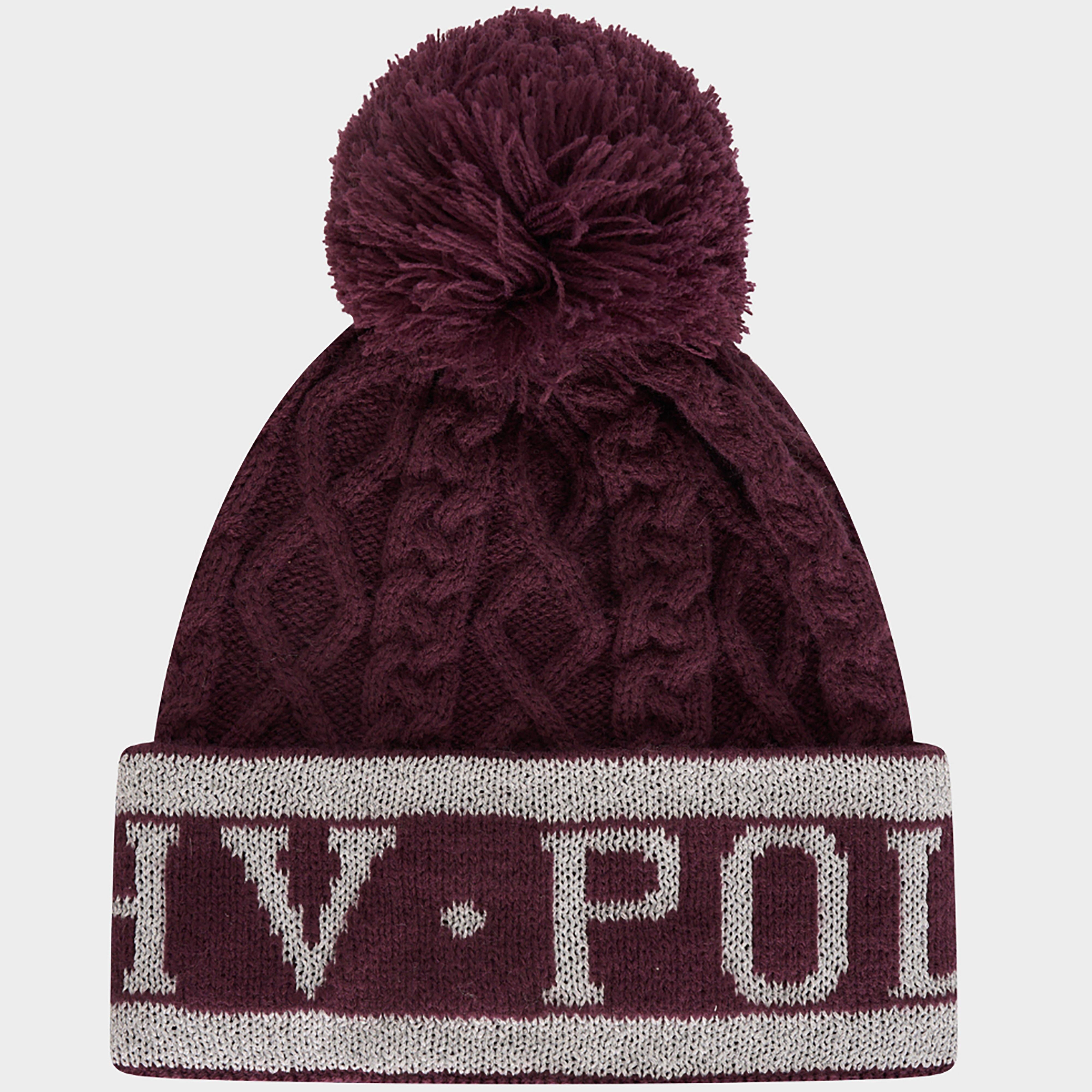 Knitted Beanie Dark Berry