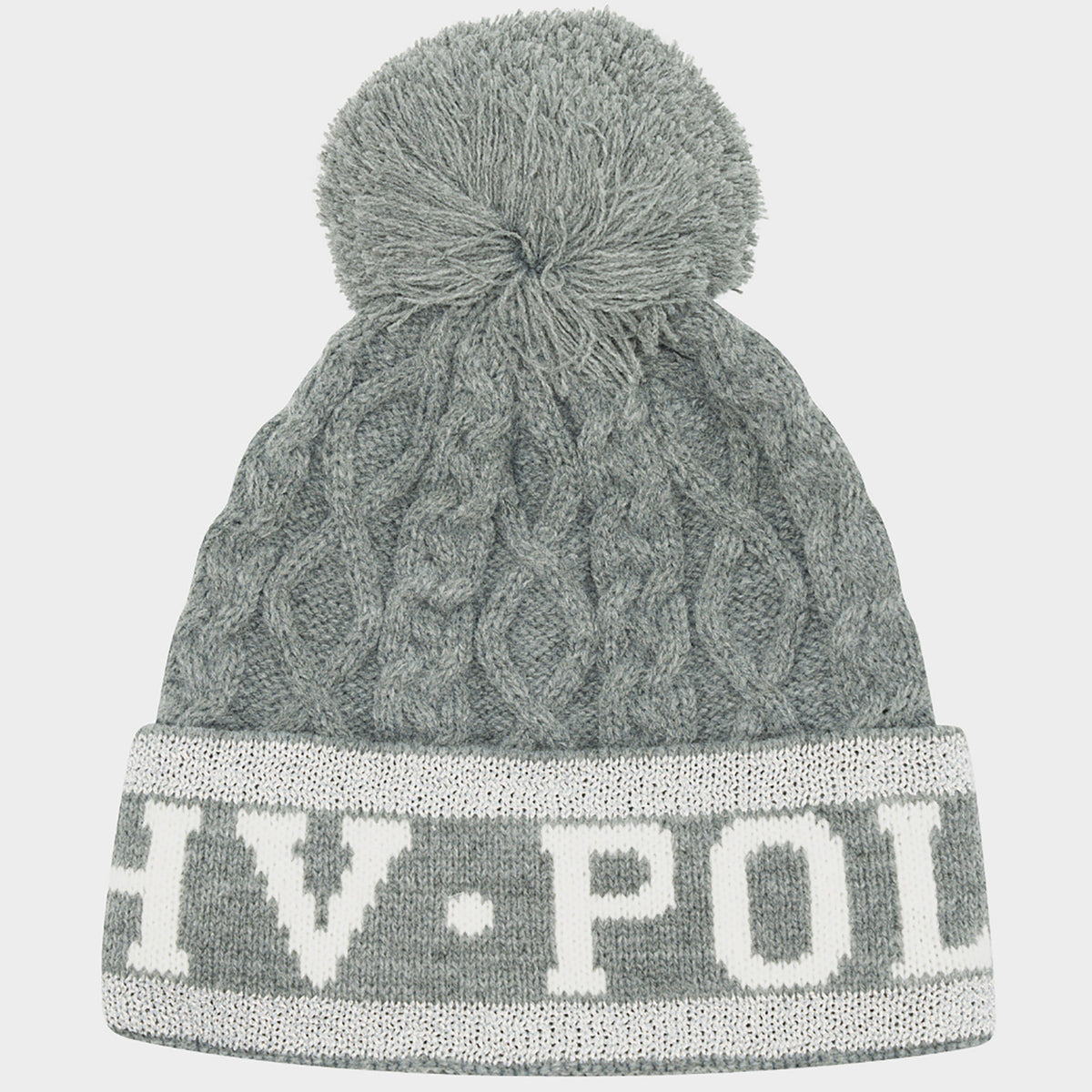 Knitted Beanie Grey Melange