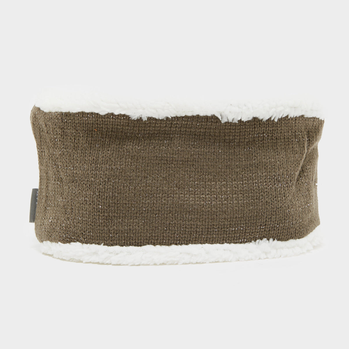 Lined Headband Dark Taupe Lurex
