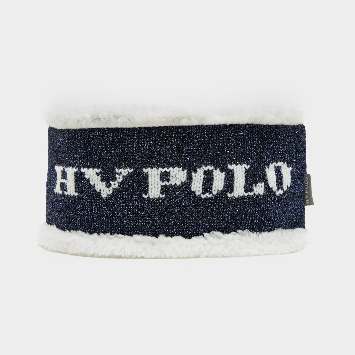 Lined Headband Navy Lurex