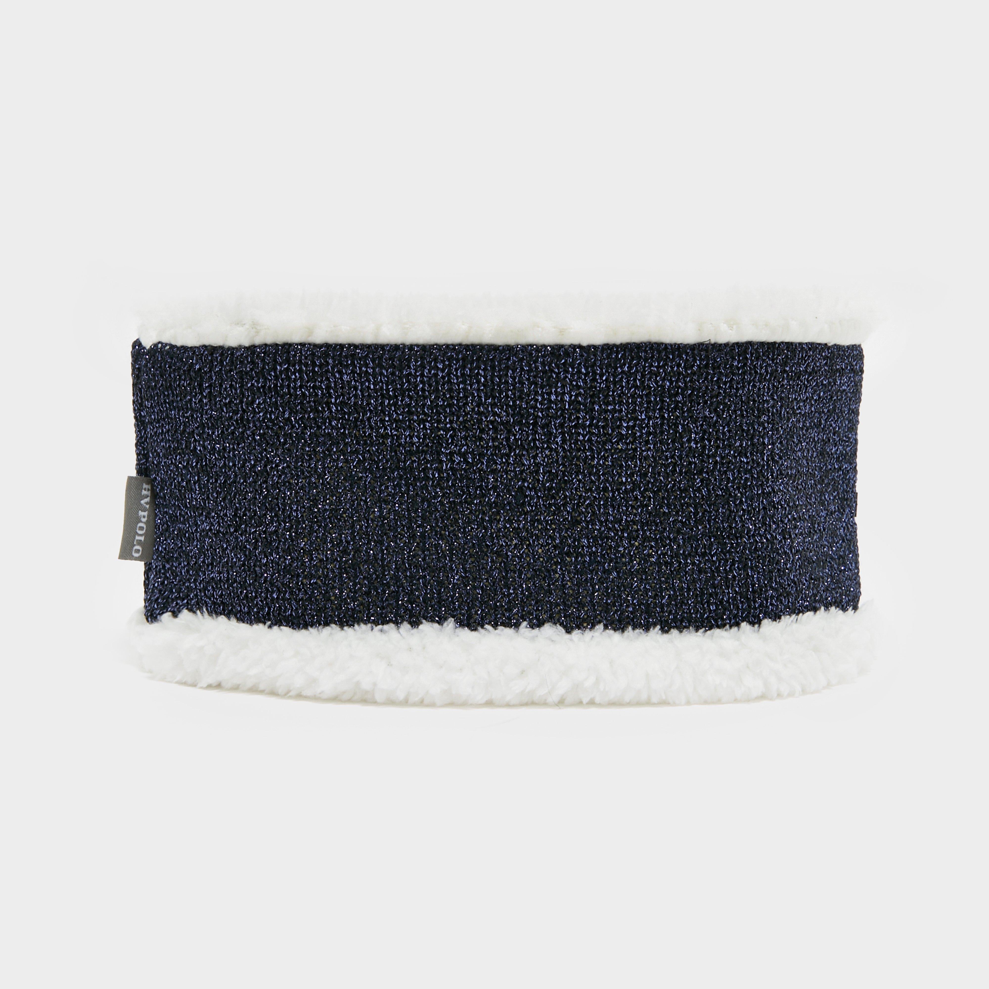 Lined Headband Navy Lurex