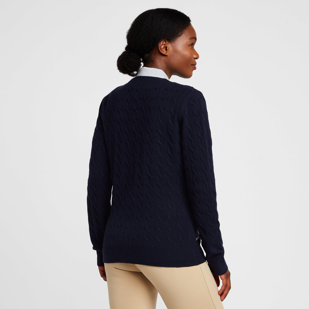 Classy Cable Pullover Navy
