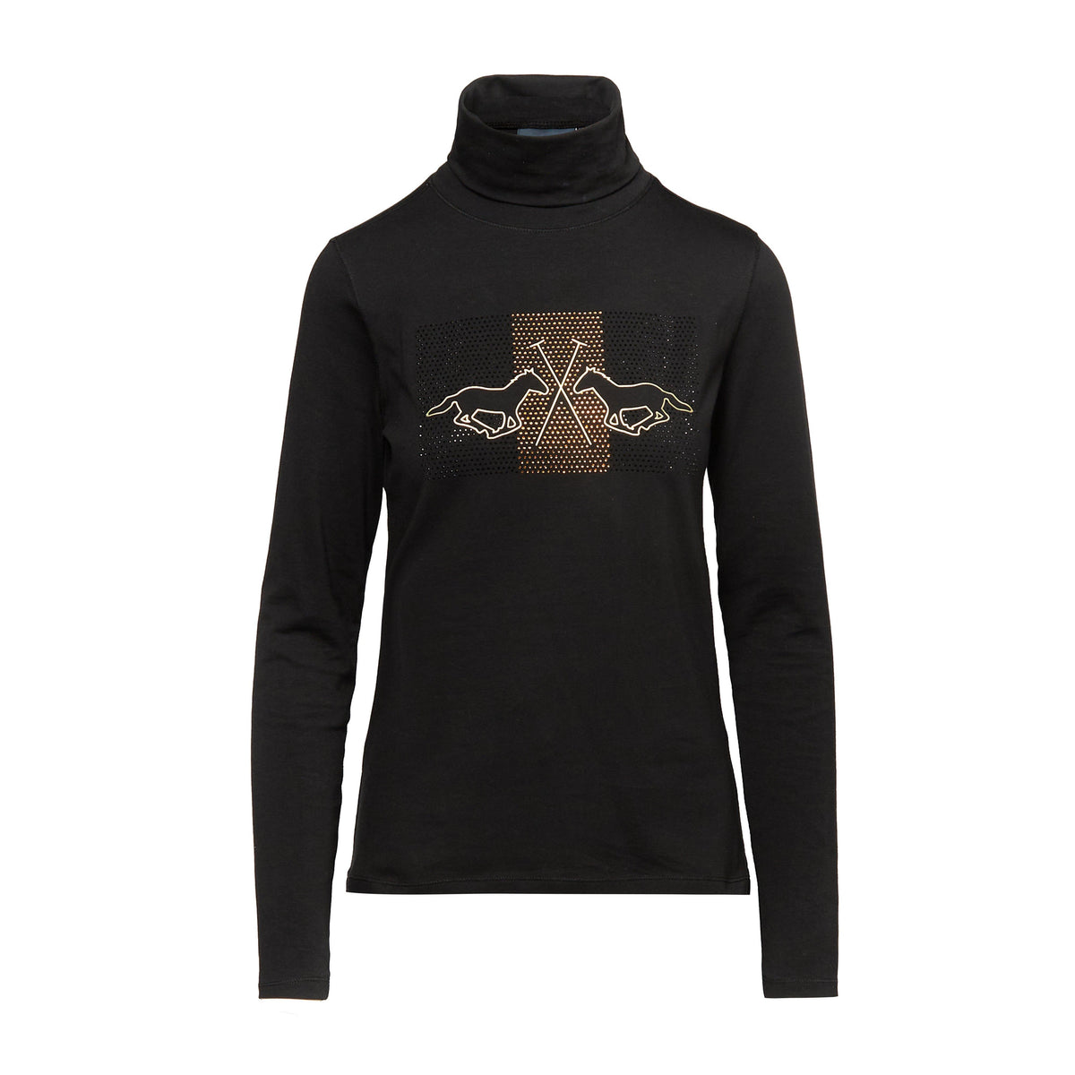 Womens Cecile Long Sleeve Top Black