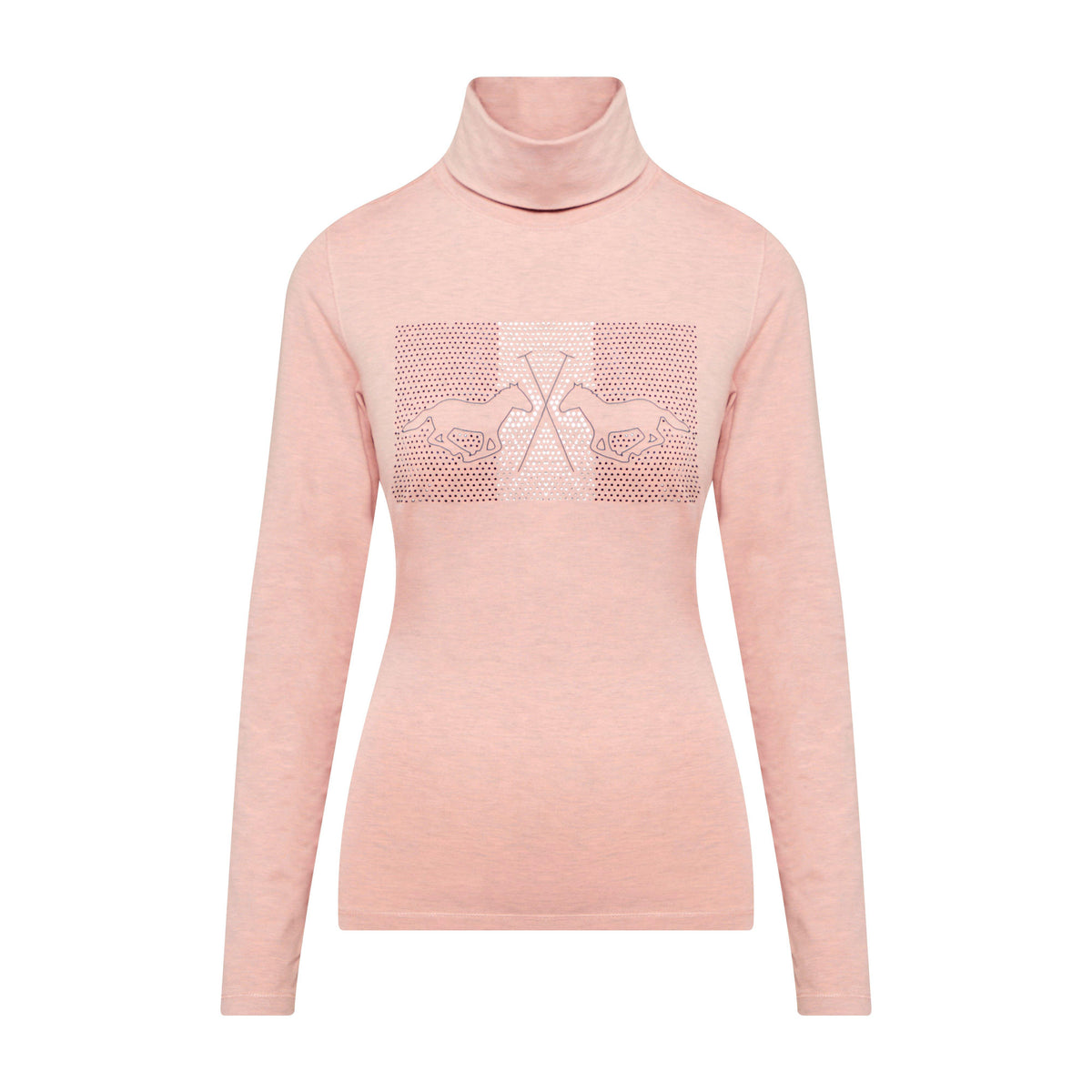 Womens Cecile Long Sleeve Top Blush Melange