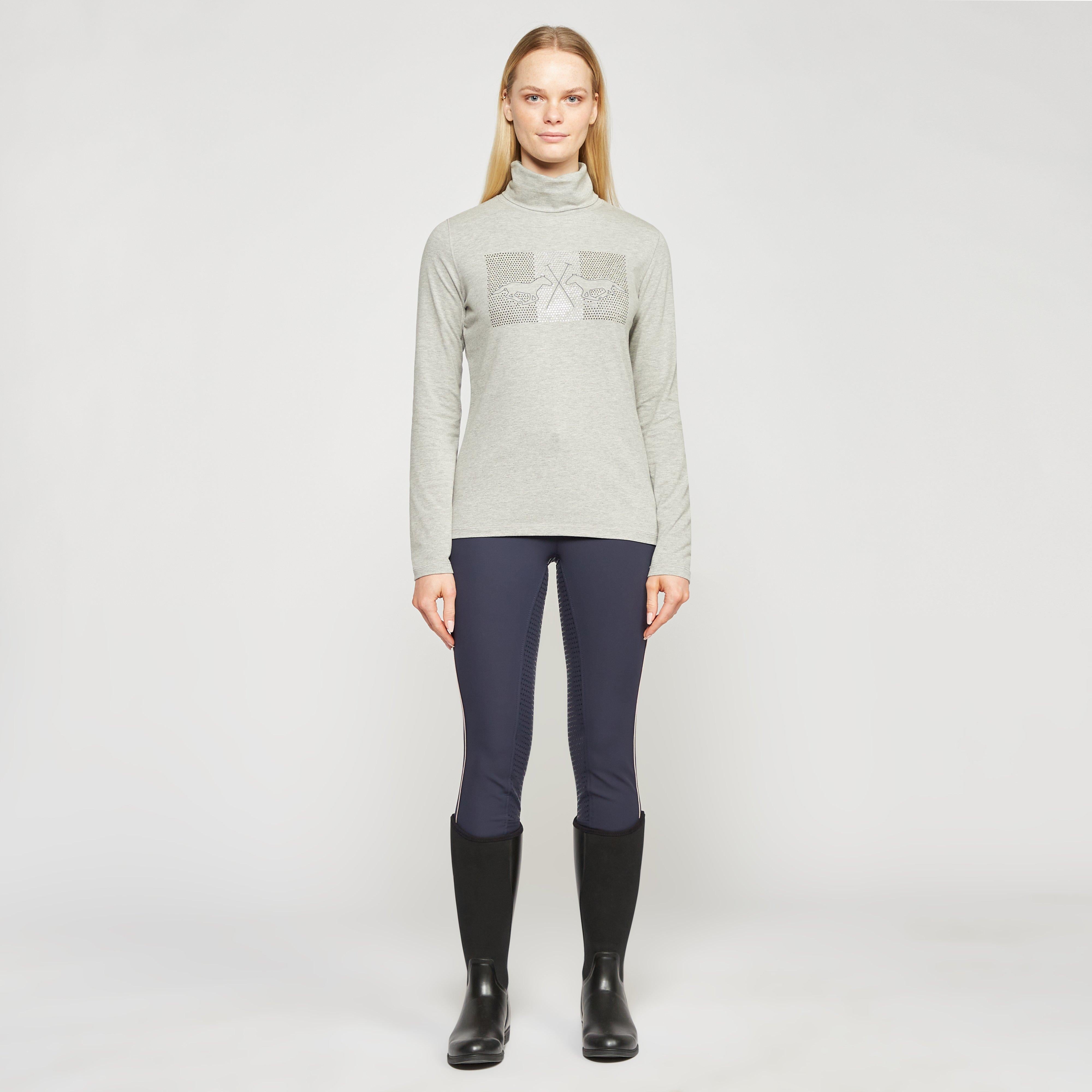 Womens Cecile Long Sleeve Top Grey Heather