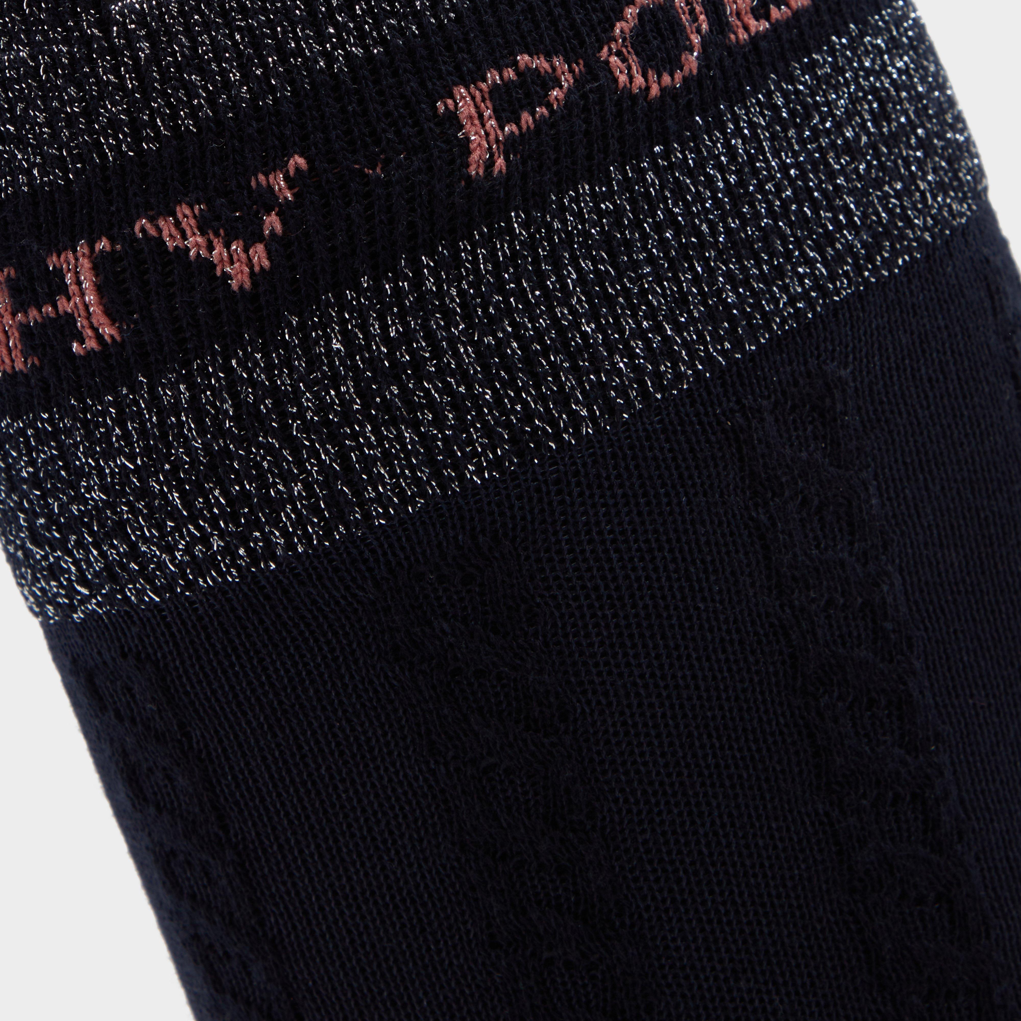 Cecile Cable Socks Navy