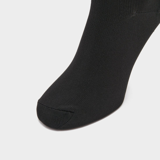 Womens Heart Long Socks Black