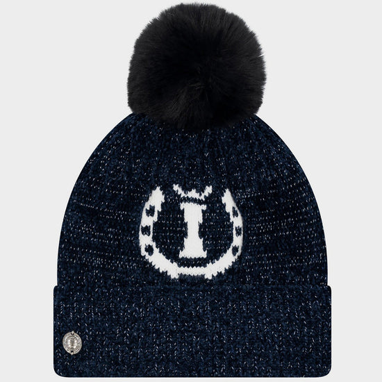 Dusty Star Velvet Beanie Navy