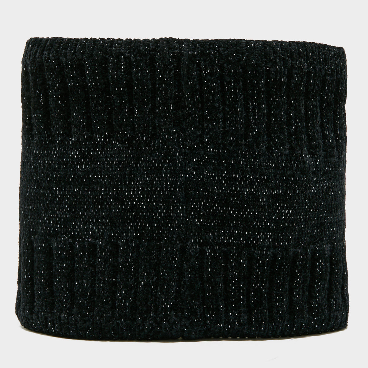 Womens Dusty Star Velvet Loop Scarf Black