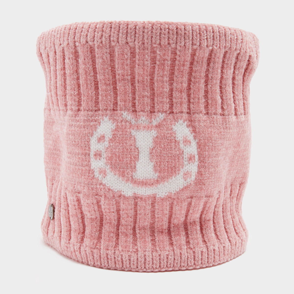 Womens Dusty Star Velvet Loop Scarf Classy Pink