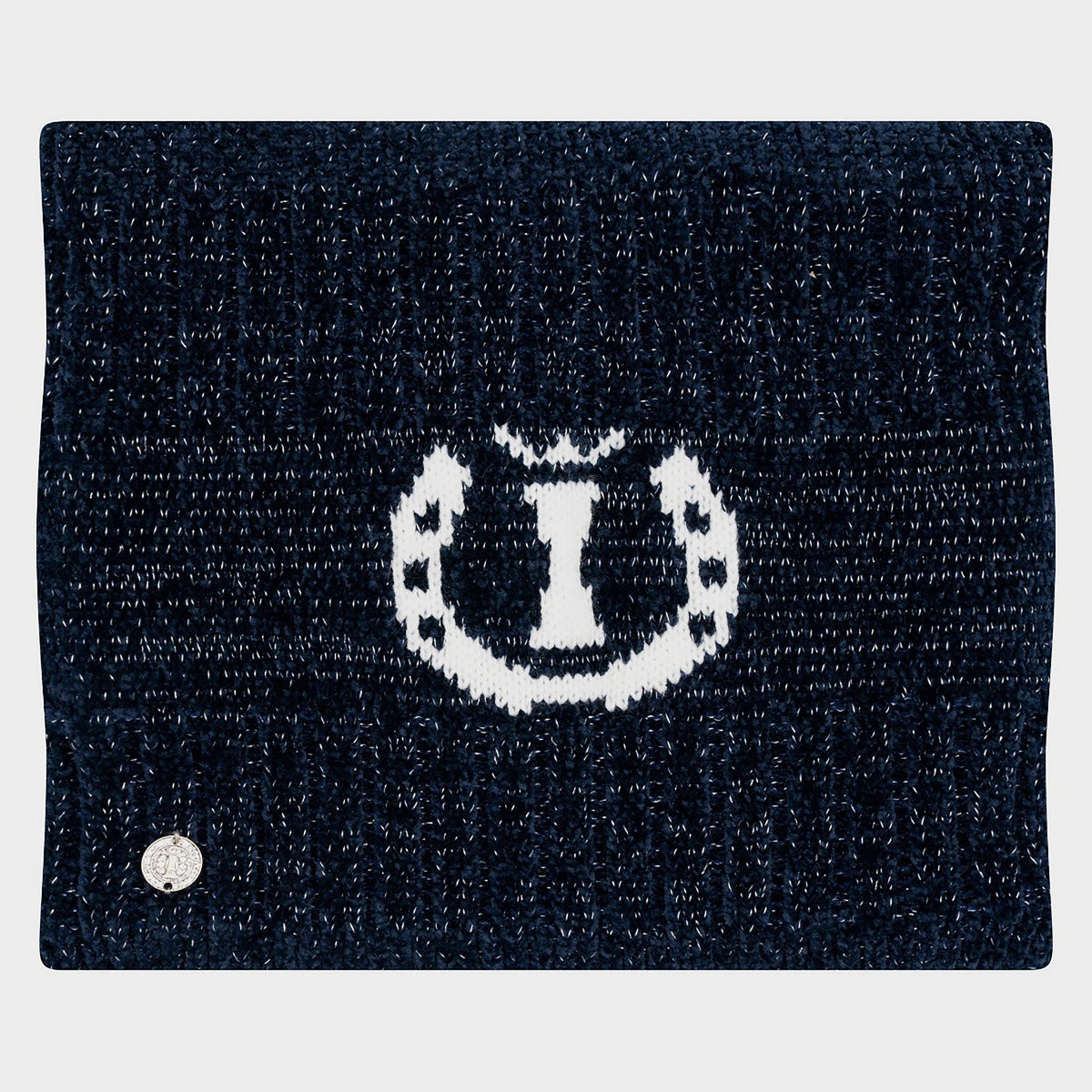 Dusty Star Velvet Loop Scarf Navy