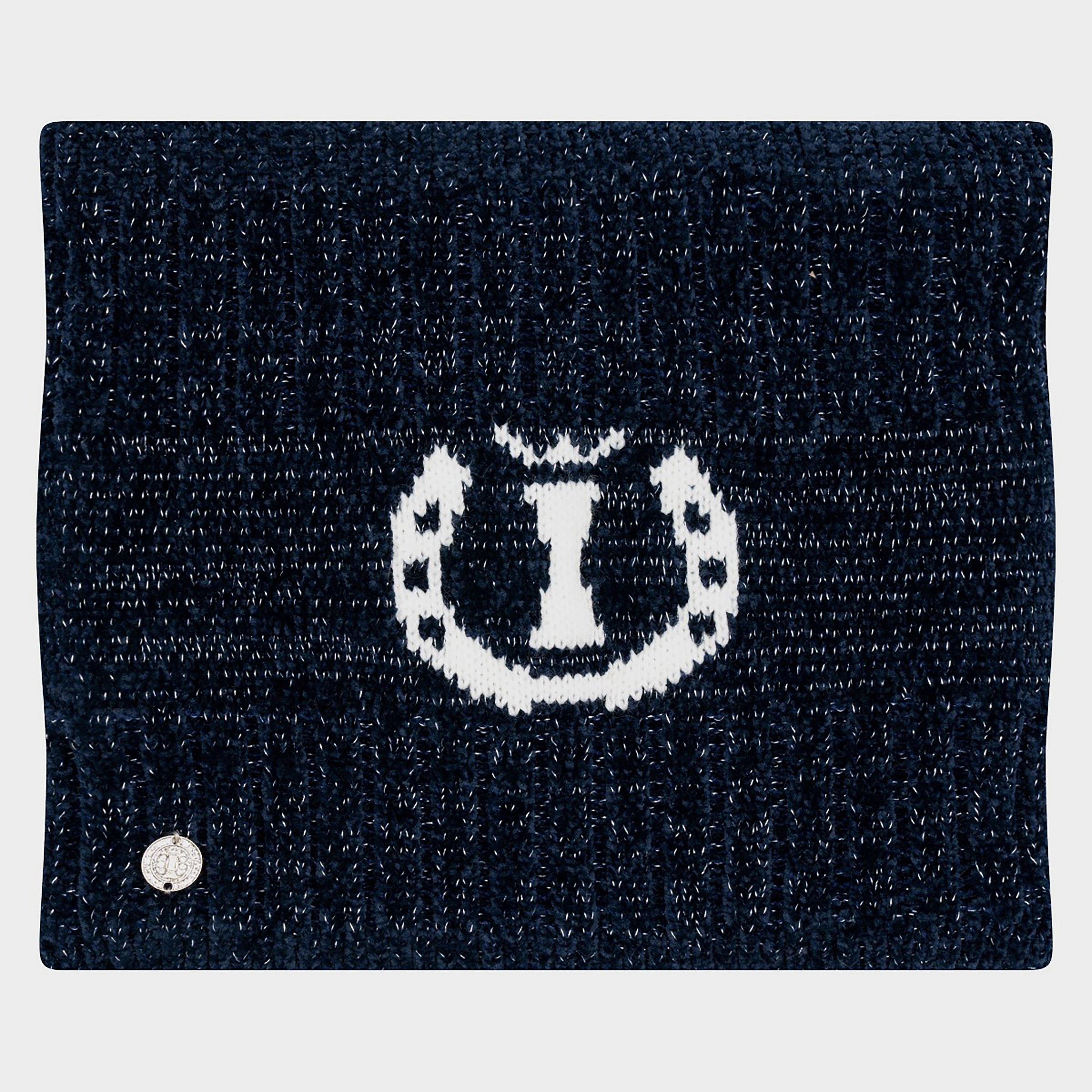 Dusty Star Velvet Loop Scarf Navy