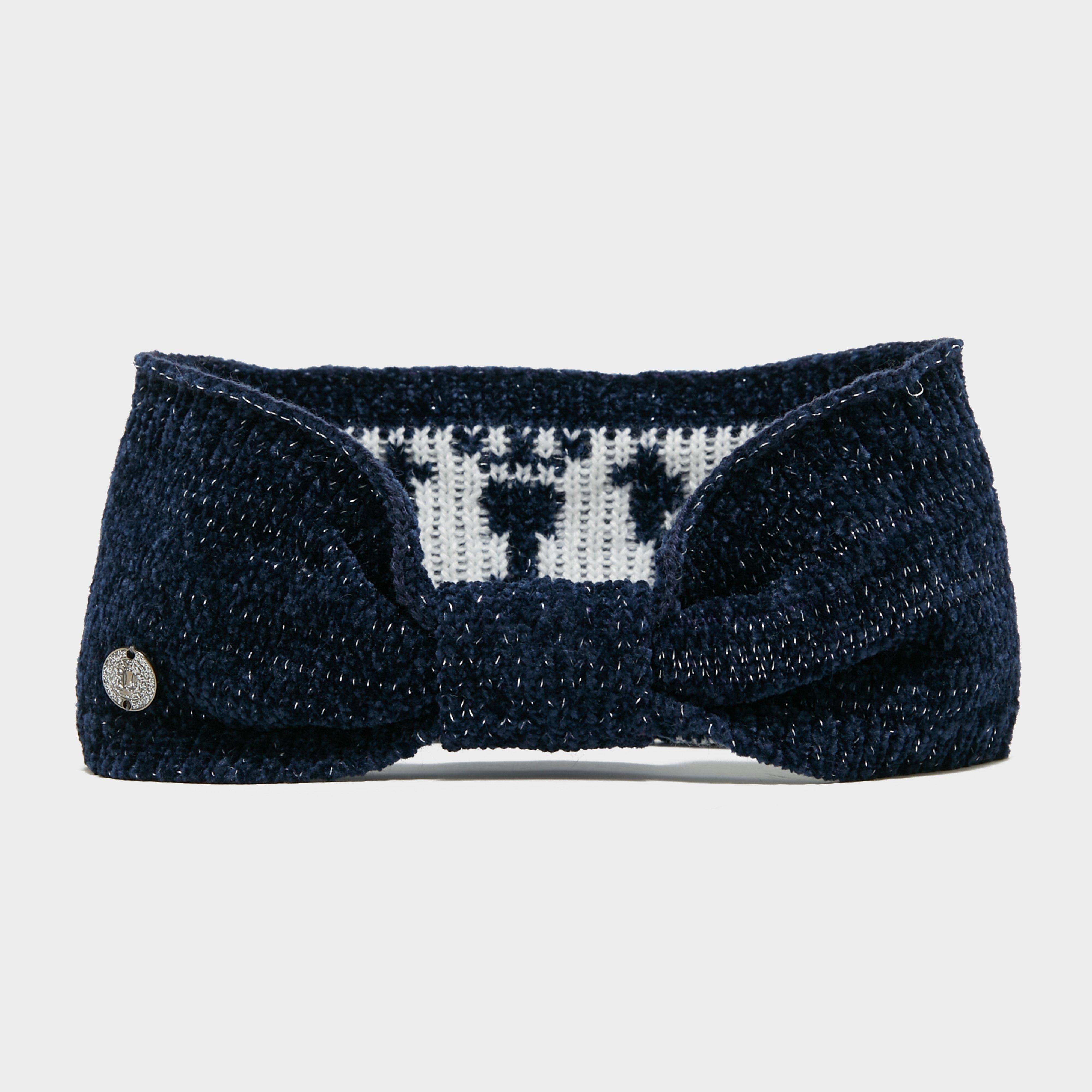Dusty Star Velvet Headband Navy