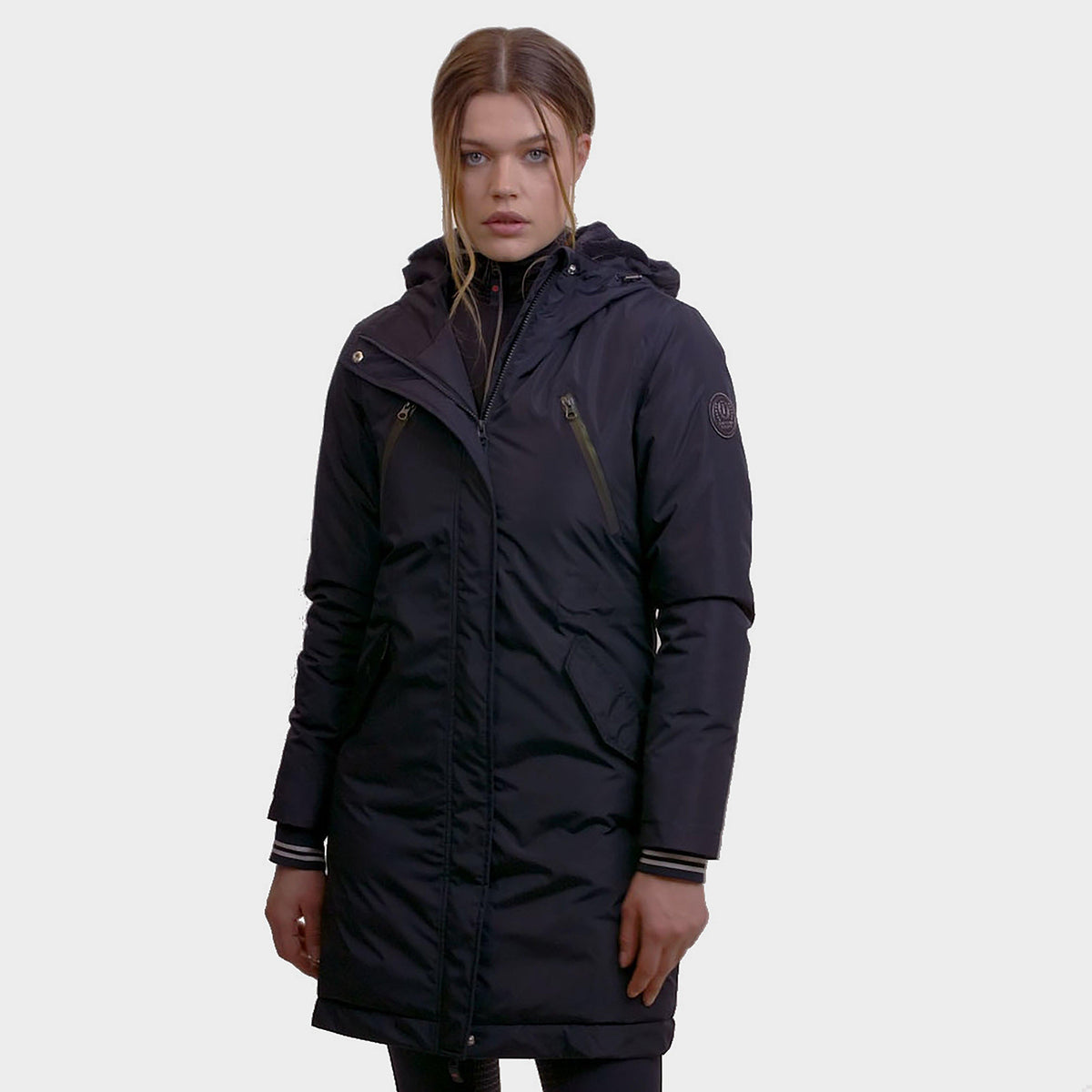 Ladies Poppy Parka Jacket Navy