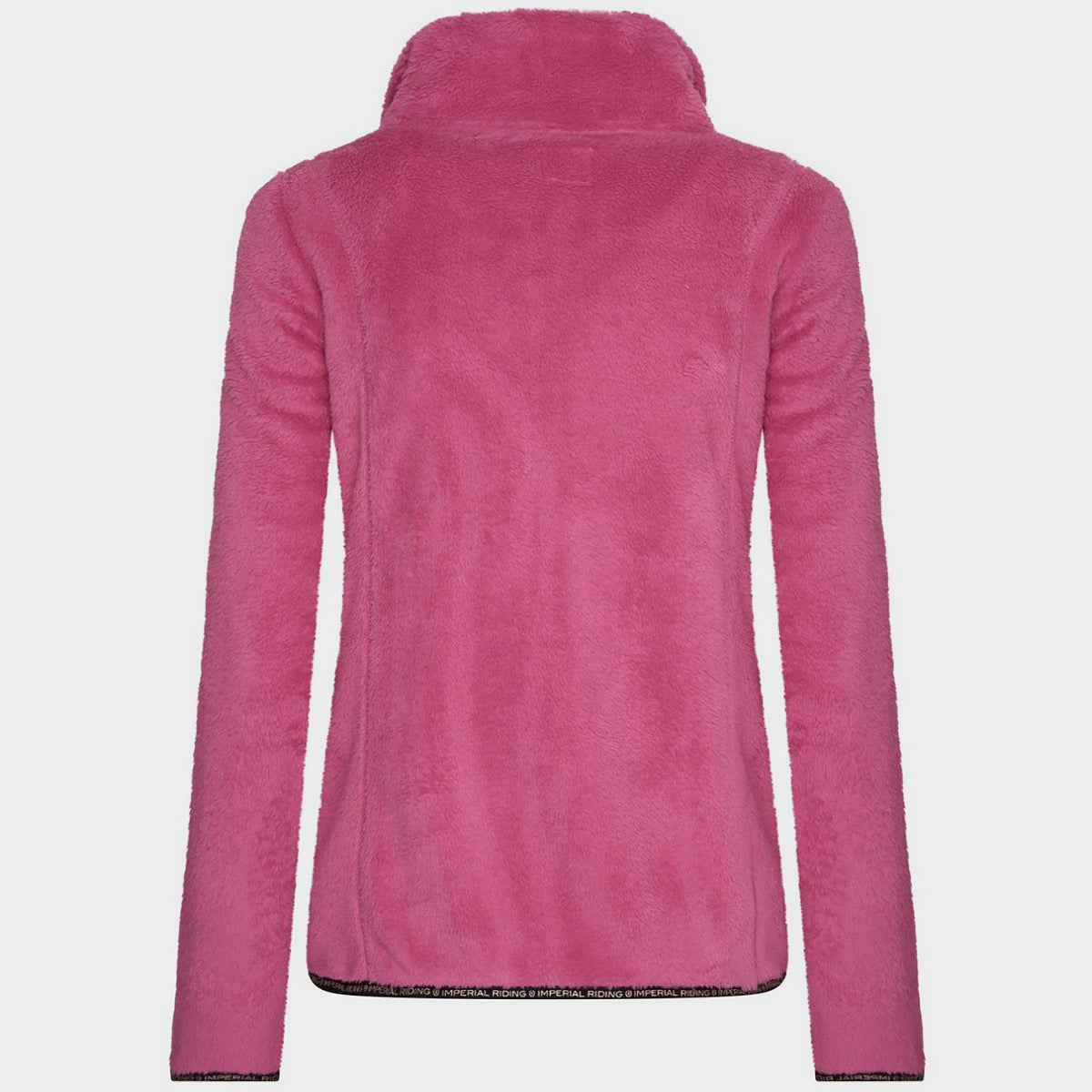 Womens Furry Chic Fleece Jacket Flowery Pink