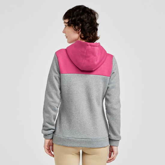 Womens Diamond Hooded Sweat Jacket Flower Pink