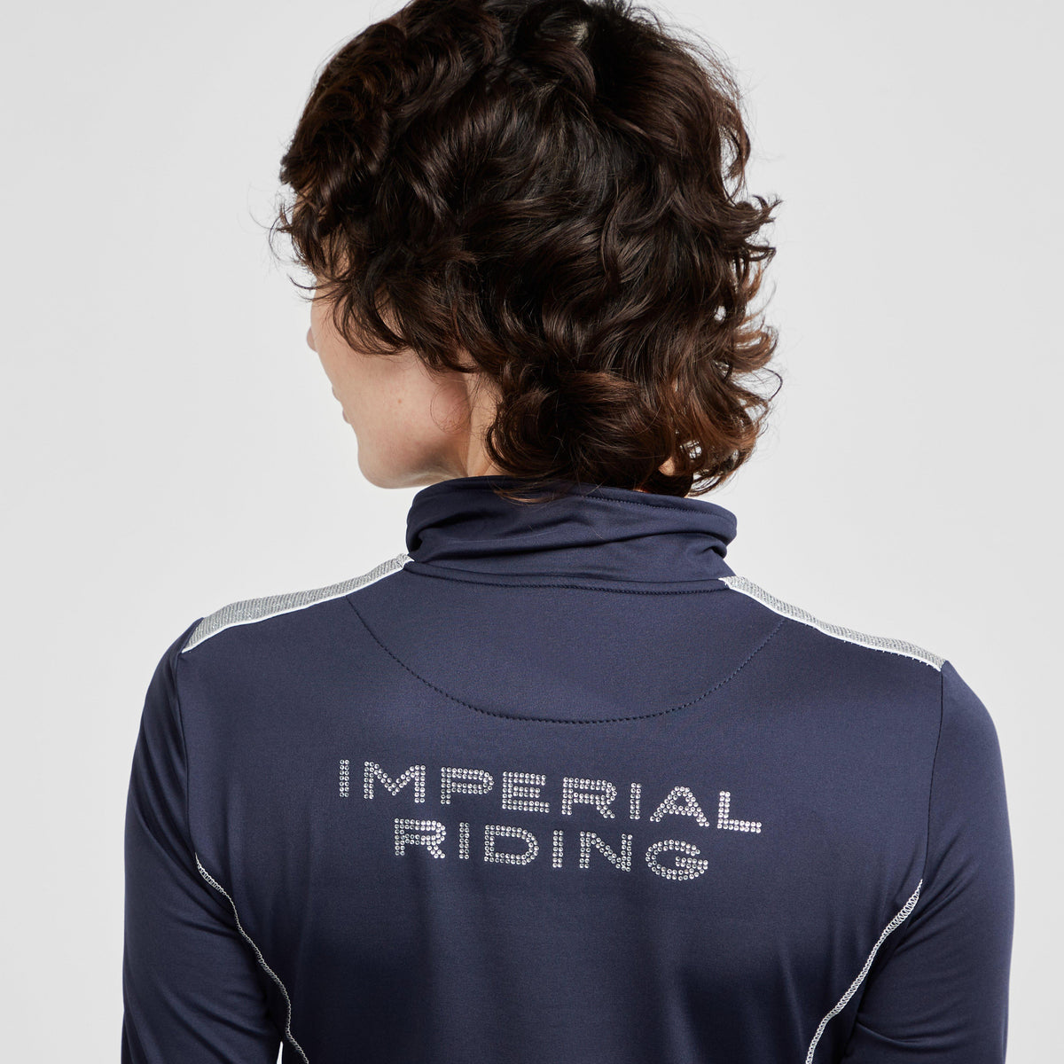 Womens Sporty Star 1/2 Zip Technical Top Navy