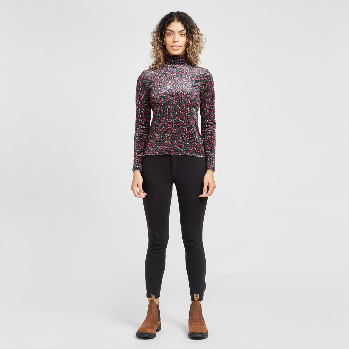 Womens Turtleneck Flower Bomb