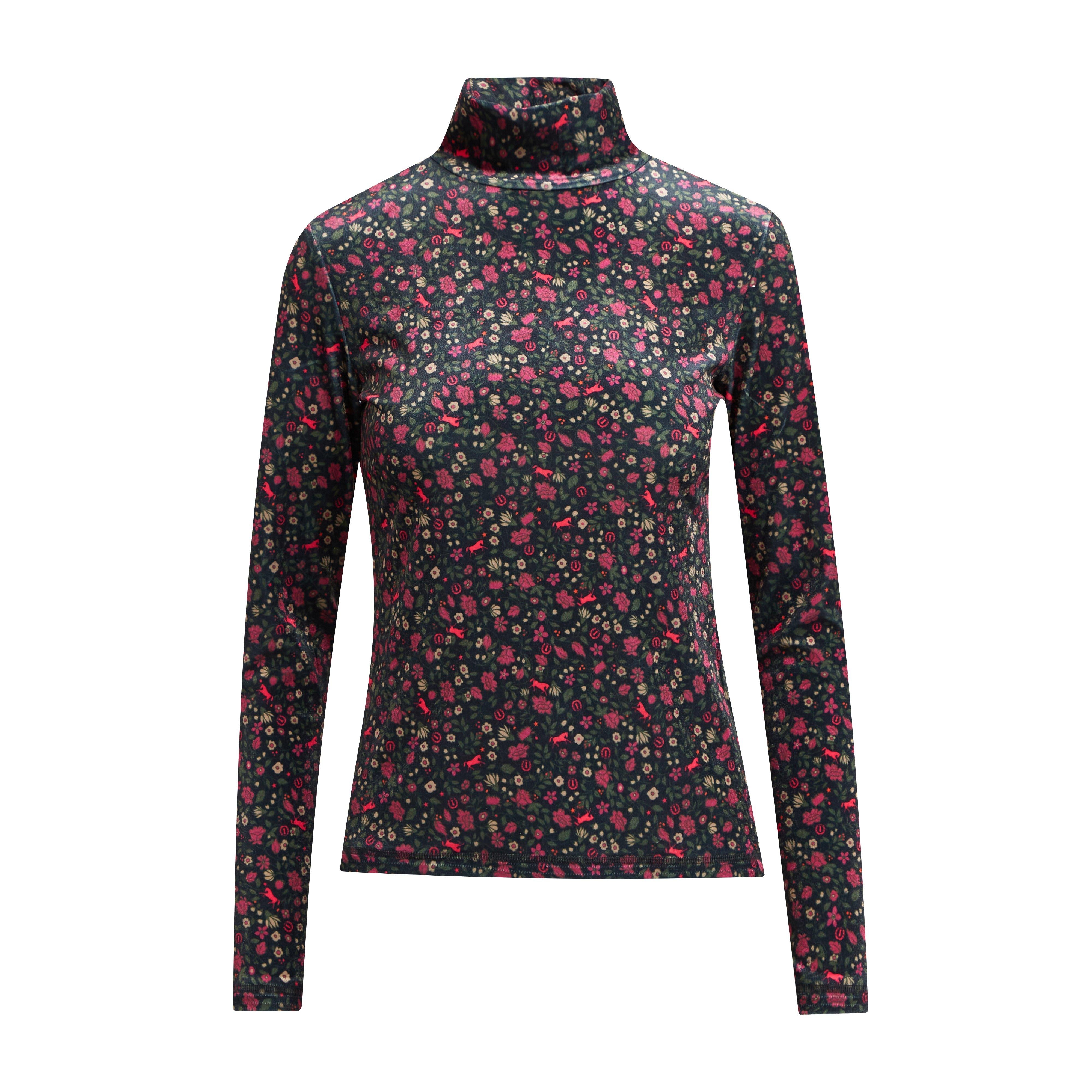 Womens Turtleneck Flower Bomb
