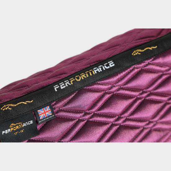 Performance Euro Cut Luxe Saddle Pad Plum