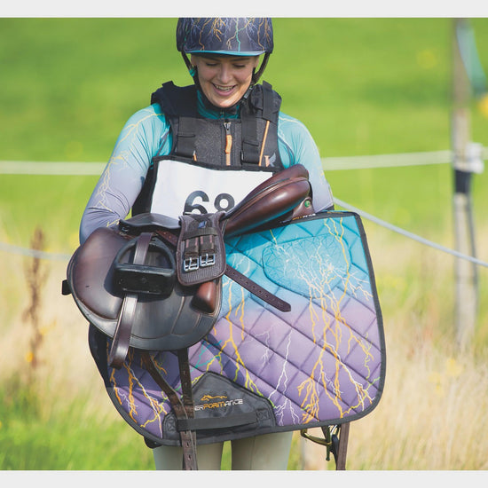 Performance Sport XC Saddlecloth Teal Lightning
