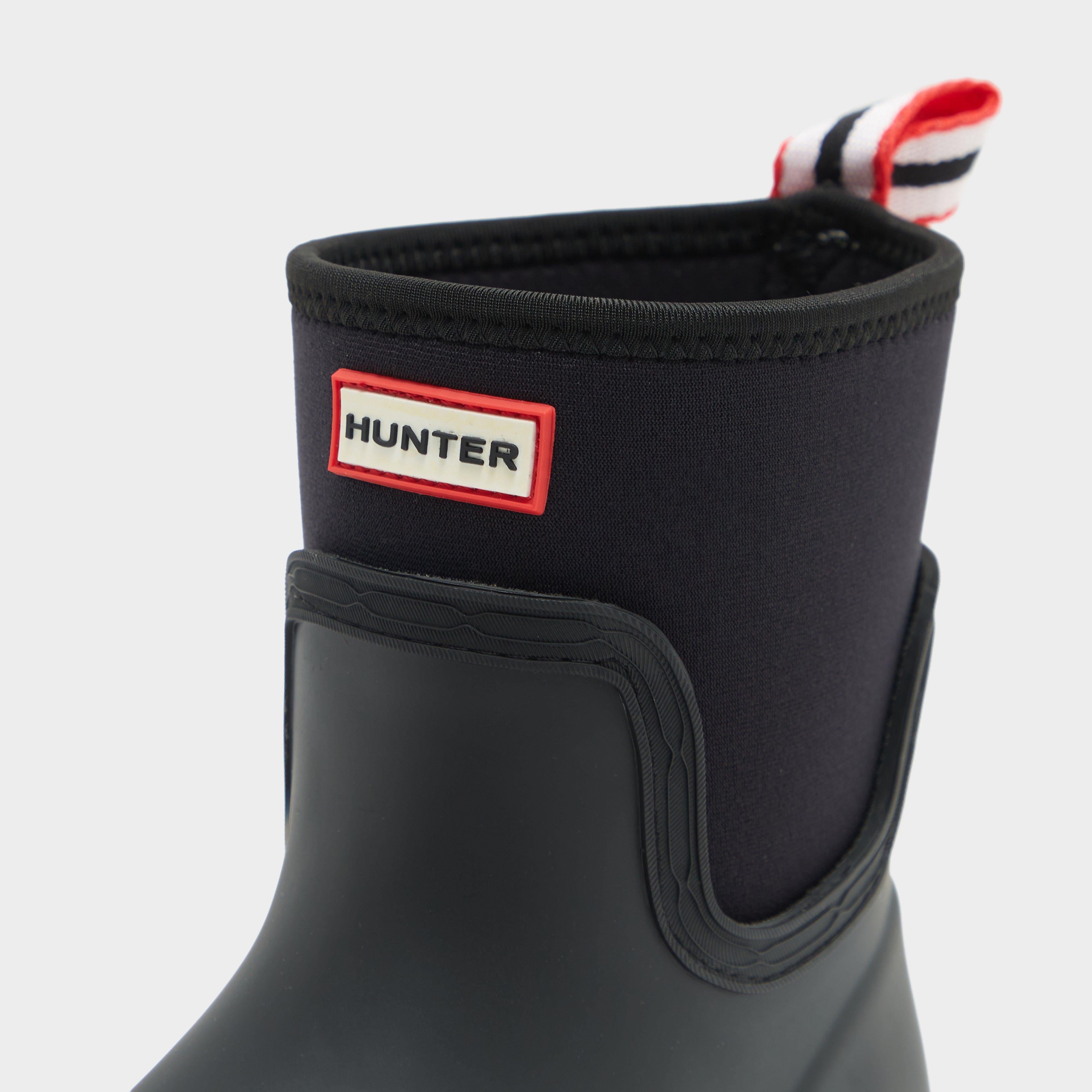 Womens Play Short Neoprene Wellington Boots Black